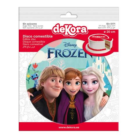 Oblea Comestible De Frozen De Kristoff Ana Y Elsa De Cm Dekora