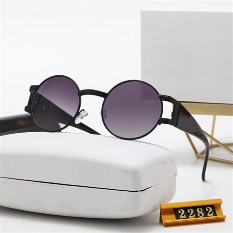 2024 Brand Designer Women Sunglasses Men Classic Metal Frame Round Sun Glasses China Designer