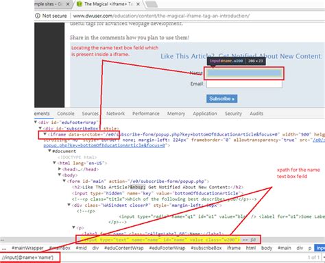 Handling Iframes Using Selenium Webdriver Switchto Method