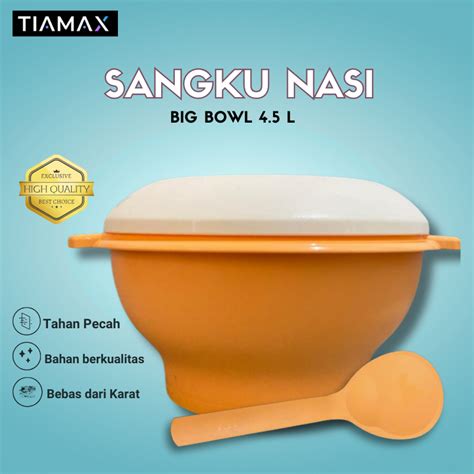 Jual Sangku Tempat Nasi Big Bowl 4 5 Liter Tahan Panas Food Grade