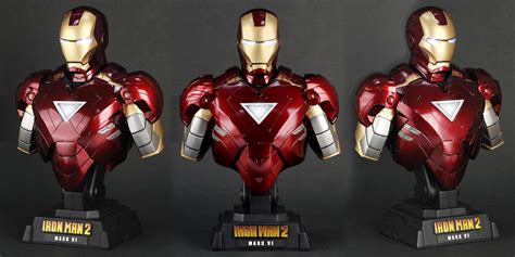 The Plastic League Iron Man Mark Vi Bust De Hot Toys