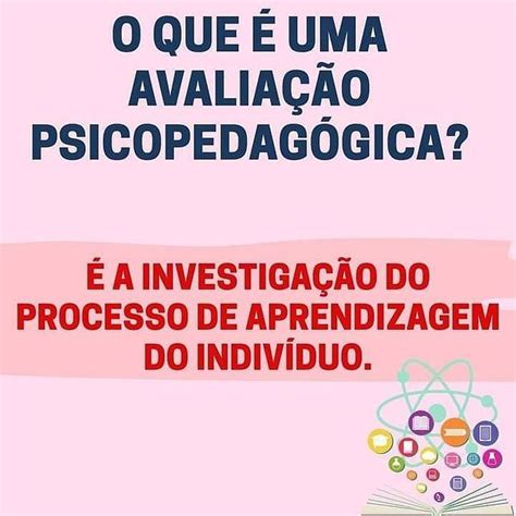 Cognitiva Psicopedagoga no Instagram A avaliação psicopedagógica não