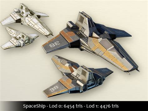 Spaceship 3d Space Unity Asset Store