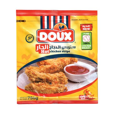 Doux Hot Chicken Strips G Online At Best Price Lulu UAE