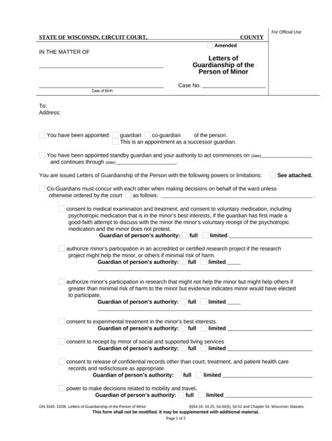 Wisconsin Guardianship Minor Complete With Ease AirSlate SignNow