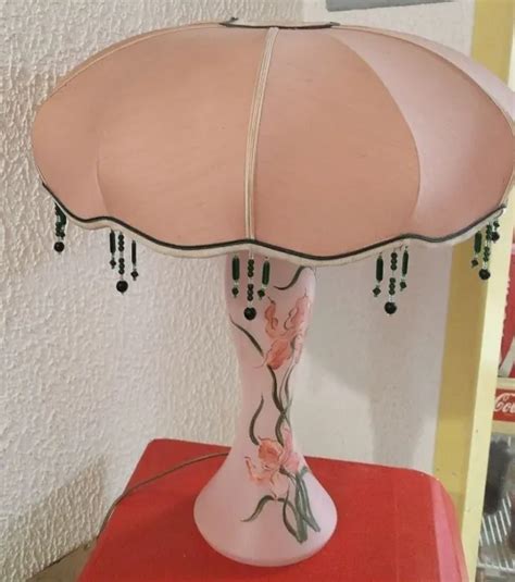 LAMPE VINTAGE ANNÉES 70 Abat jours Citrouille Annick Naudy EUR 150 00