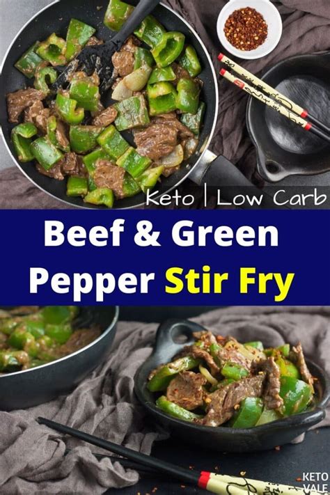 Easy Keto Beef And Green Pepper Stir Fry Low Carb Recipe Ketovale