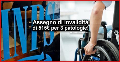 Assegno Di Invalidit Di Euro Inps Per Patologie Ecco Quali