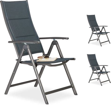 X Chaise De Jardin En Kit Fauteuil Dossier Haut Pliable Rembourr