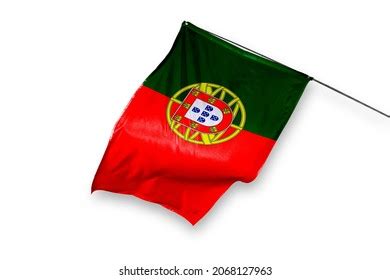 Portugals Flag Isolated On White Background Stock Photo