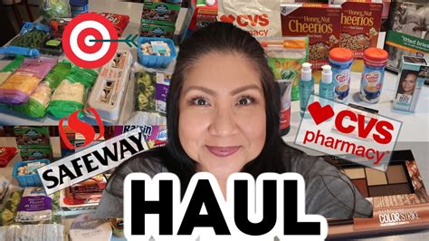 Grocery Haul Target Safeway Groceries And Cvs Youtube