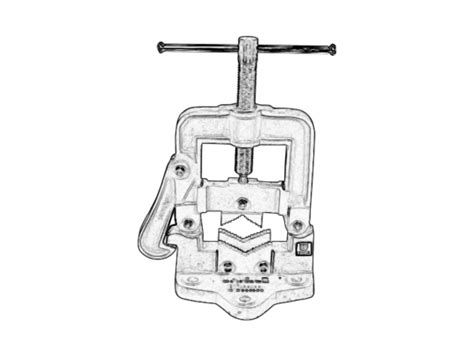 Hinged Pipe Vice Self Locking Code No U304 Unique Industries