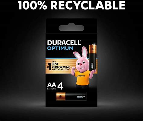 Duracell Optimum Type Aa Alkaline Batteries Pack Of 8 Black 32096 Buy Best Price In Uae