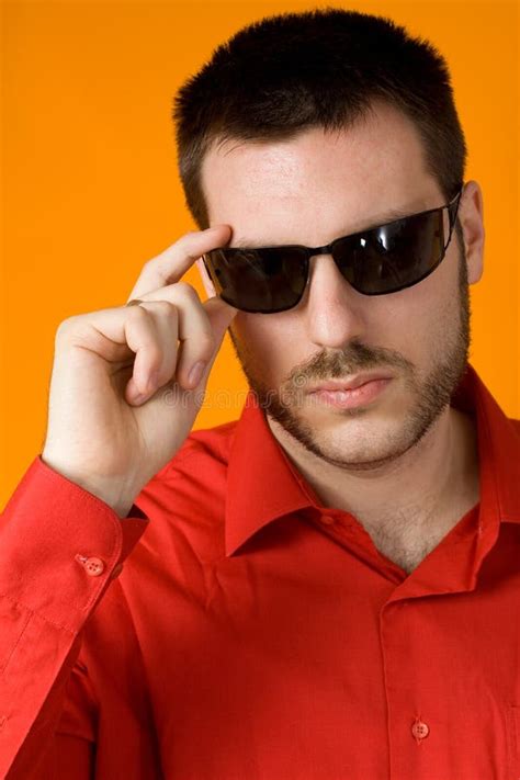 Man With Sunglasses Stock Image Image Of Black Sunglasses