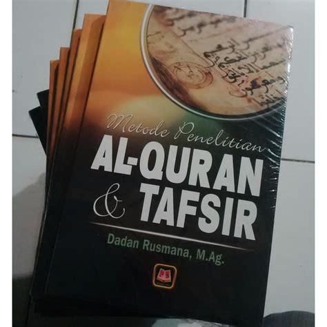 Buku Metode Penelitian Al Quran Dan Tafsir Dadan Rusmana Lazada