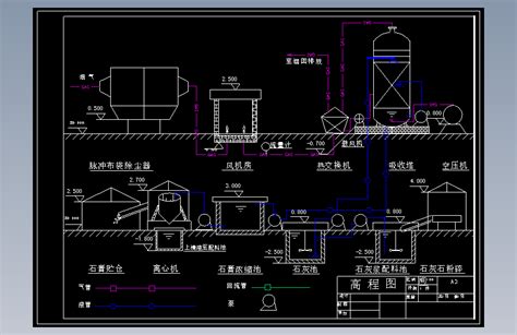 D0717 250mw燃煤电厂烟气除尘脱硫工程设计cad说明书990443250autocad 2007模型图纸下载 懒石网