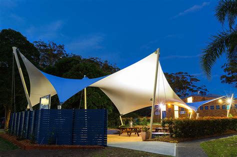 Tensile shade canopy - Fabric Architecture Magazine