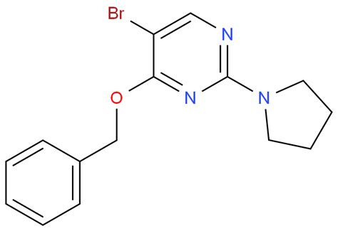 CAS 885952 21 6 4 BENZYLOXY 5 BROMO 2 PYRROLIDIN 1 YL PYRIMIDINE