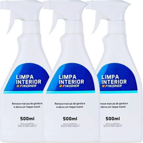 3 Apc Limpa Interior Finisher Multiuso Limpeza Painel 500ml