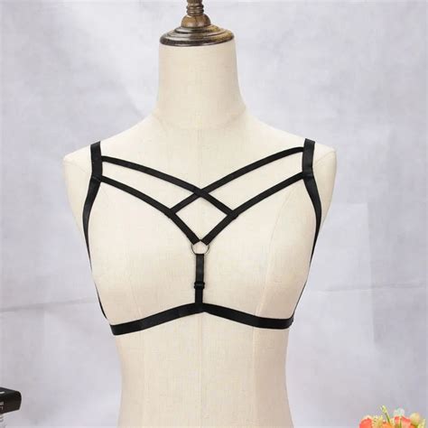 Jlx Harness Gothic Bdsm Fetish Wear Harness Bra Harajuku Harness Sexy