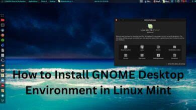 How To Install Gnome Desktop Environment In Linux Mint