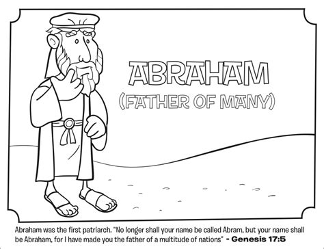 Abraham Bible Coloring Pages Whats In The Bible