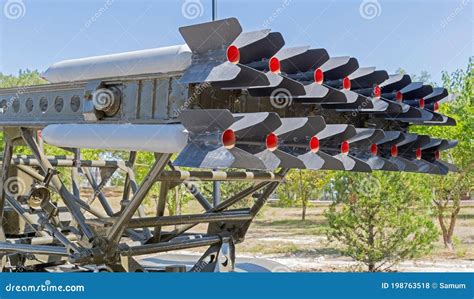 Old Mobile Rocket Launcher at the Position Stock Photo - Image of ...