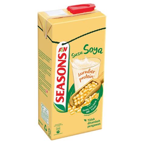 Seasons Soya Bean Milk Susu Soya 1ltr Shopee Malaysia