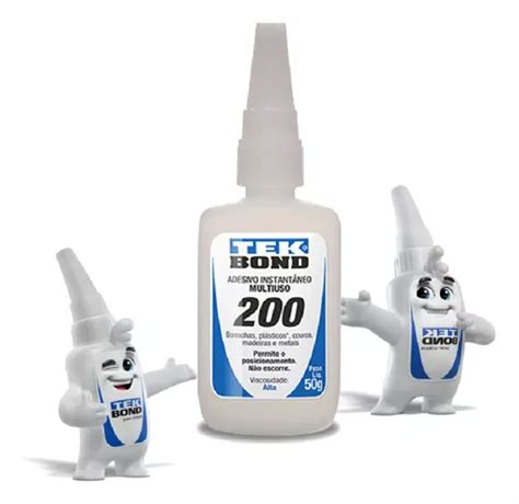 Adhesivo instantáneo Tekbond 200 de alta viscosidad 50 g pegamento