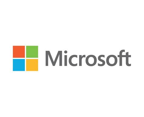 Microsoft Logo Brand Software Symbol With Name Design Vector ...