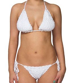 Ujena White French Riviera Triangle Bikini Top At Swimoutlet