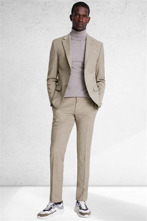 Fashionable Suit With Turtleneck Outfits For Men Outfit Spotter