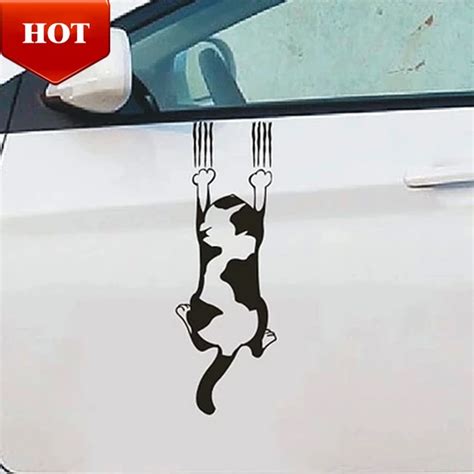 Funny Lovely Gatito Styling Naughty Cat Decals Car Cartoon Gato Paw