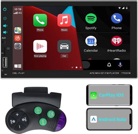 Awesafe 7 Pollici Universale 2 Din Autoradio Bluetooth Con Carplay E Android Auto Amazon It