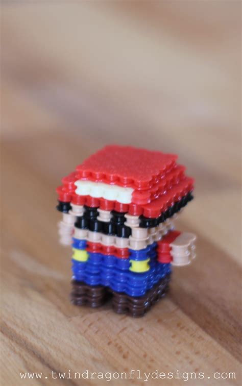 3D Mario Perler Bead Craft » Homemade Heather