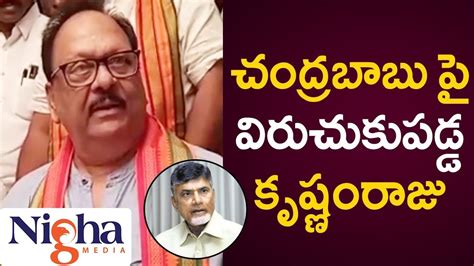 Krishnam Raju Fires On Ex CM Chandrababu Naidu In Press Meet AP