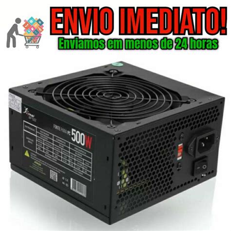 Fonte Gamer ATX 500w Silenciosa Bivolt Manual Knup Shopee Brasil