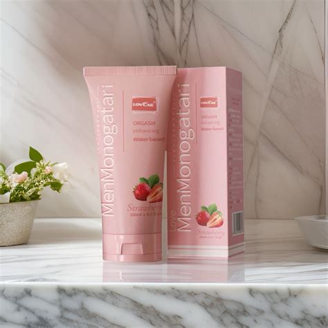 Jual New Monogatari Men Lubricant Strawberry Peach Cherry Gel