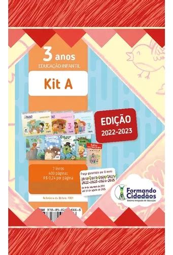 Livro Formando Cidad Os Kit A Anos Nova Edi O Mercadolivre