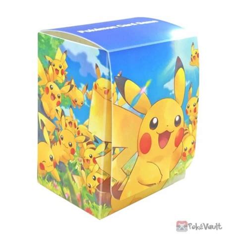 Pokemon Center Pikachu Large Collection Card Deck Box Holder