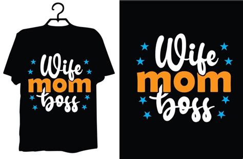 Diseño de camisetas para mamás Vector Premium