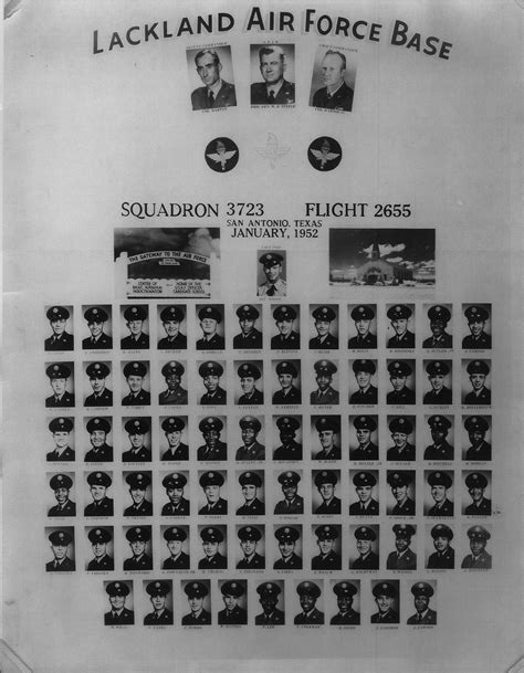 1950 59 Lackland Afb Tx 1952 Lackland Afb Squadron 3723 Flight 2655 The Military Yearbook