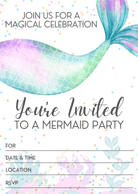 22 Fun Mermaid Themed Party Ideas Invitations Decorations And Activities