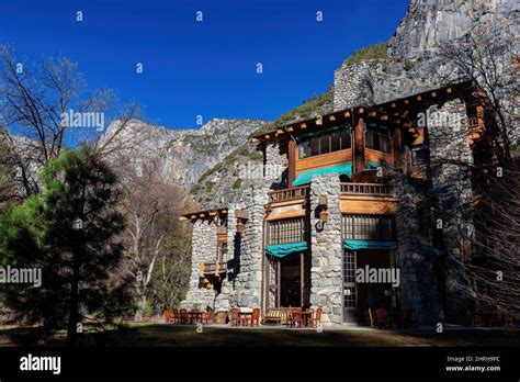 Sunny Exterior View Of The The Ahwahnee Hotel In Yosemite National Park