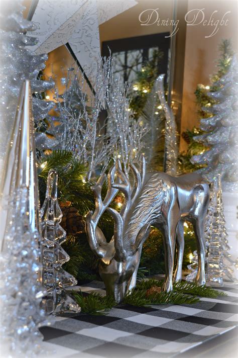 Dining Delight: Silver Deer Christmas Sideboard