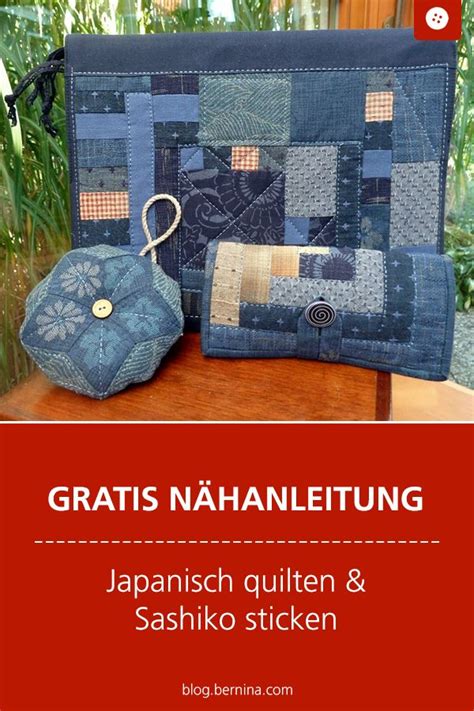 Kostenlose Nähanleitung Japanisch quilten Sashiko sticken