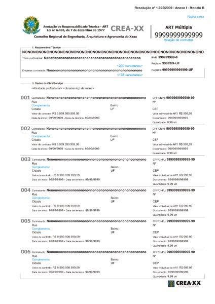 Emissão de art para reforma COMDOMINIUM