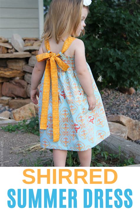 Shirred Dress Pattern Free Web A Shirred Summer Dress An Easy To