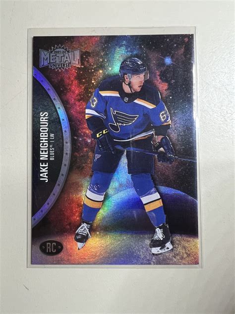 2021 Skybox Metal Universe Rookies Blue Spectrum Jake Neighbours 198