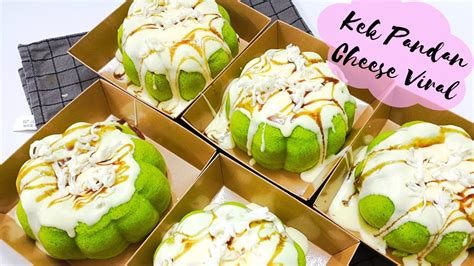 Kek Pandan Cheese Leleh Kukus Resepi Viral Pandan Cheese Lava Cake